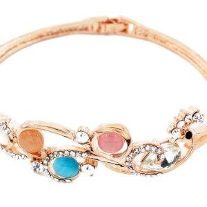 Preziamo Rose Plated American Dimond Bracelet (Size Free) (Colour Multicolour)