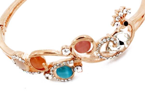 Preziamo Rose Plated American Dimond Bracelet (Size Free) (Colour Multicolour)