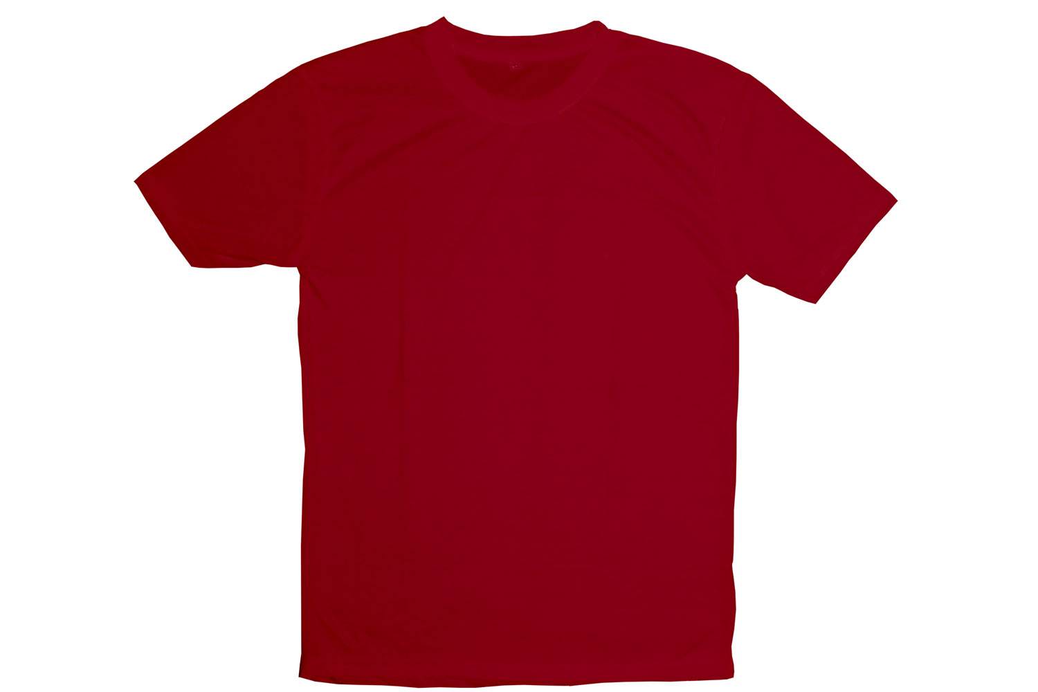 Men Round Neck Lycra T-shirt Red-MTS2000091