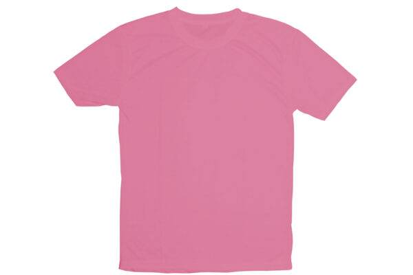 Men Round Neck Lycra T-shirt Light Blush Red-MTS2000097