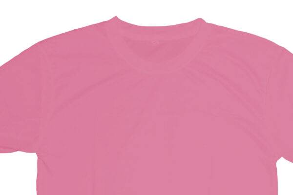 Men Round Neck Lycra T-shirt Light Blush Red-MTS2000097