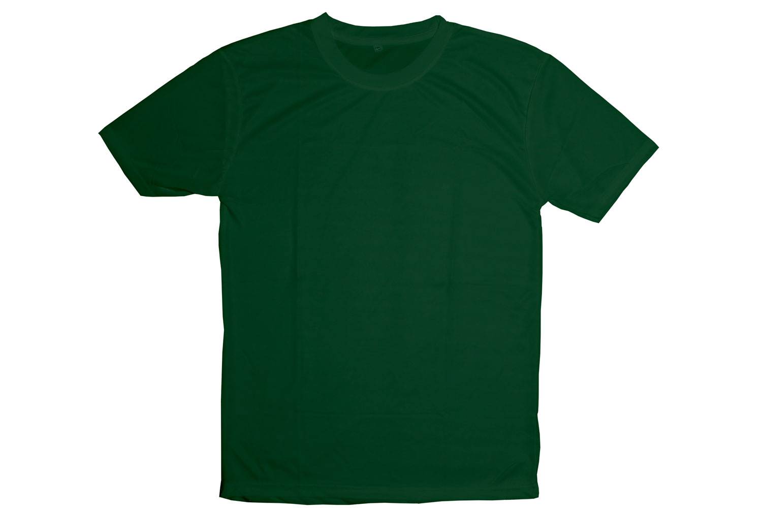 Men Round Neck Lycra T-shirt Forest Green-MTS2000103