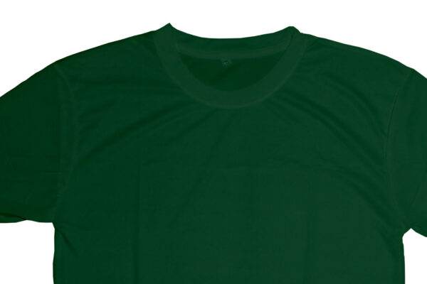 Men Round Neck Lycra T-shirt Forest Green-MTS2000103