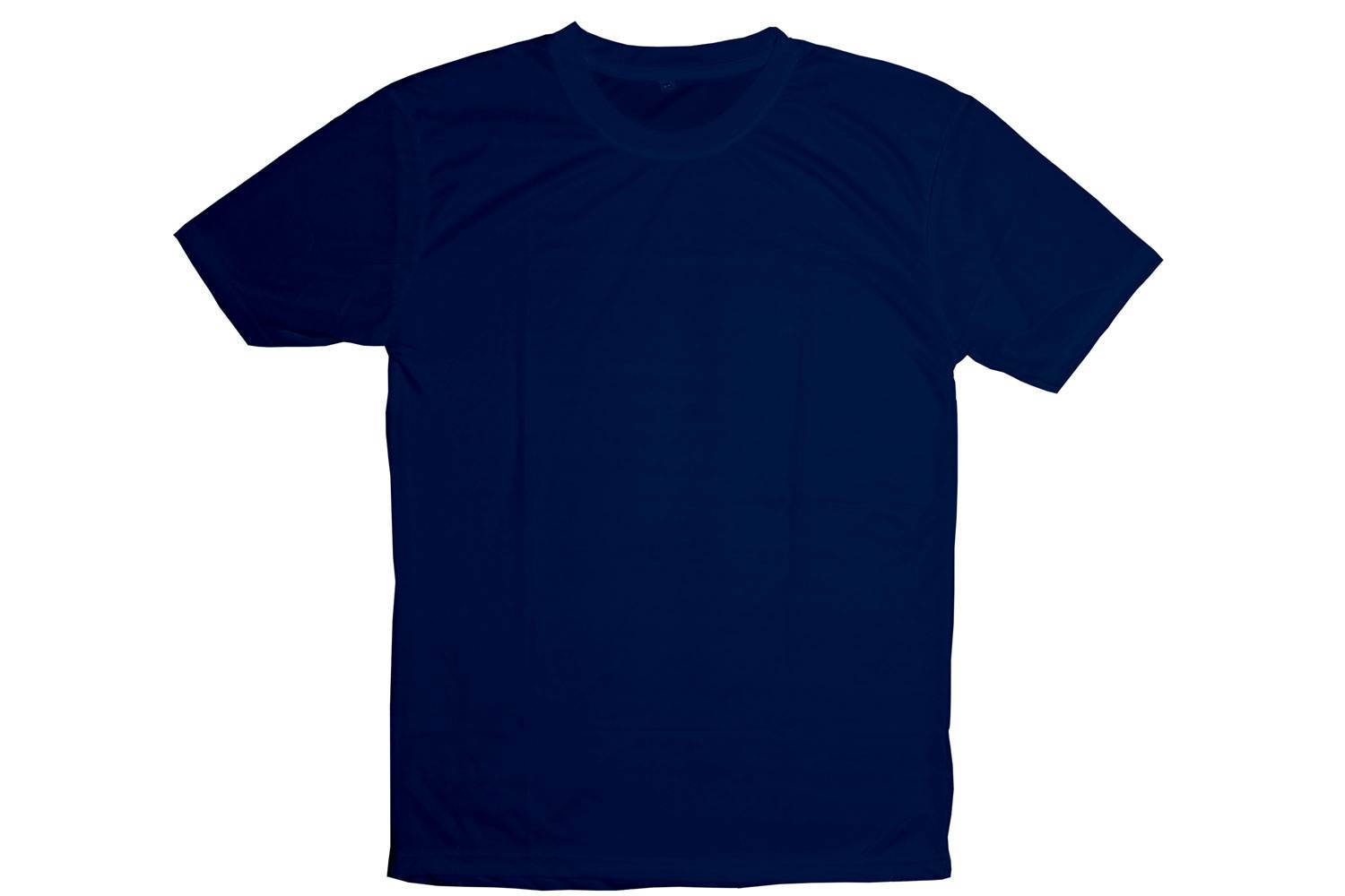 Men Round Neck Lycra T-shirt Dark Blue-MTS2000106